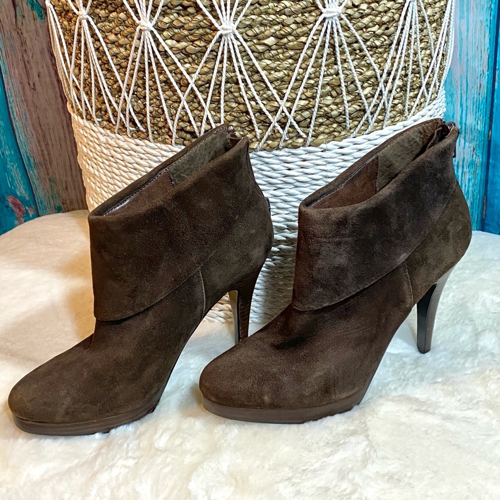 Steve Madden brown stiletto booties
